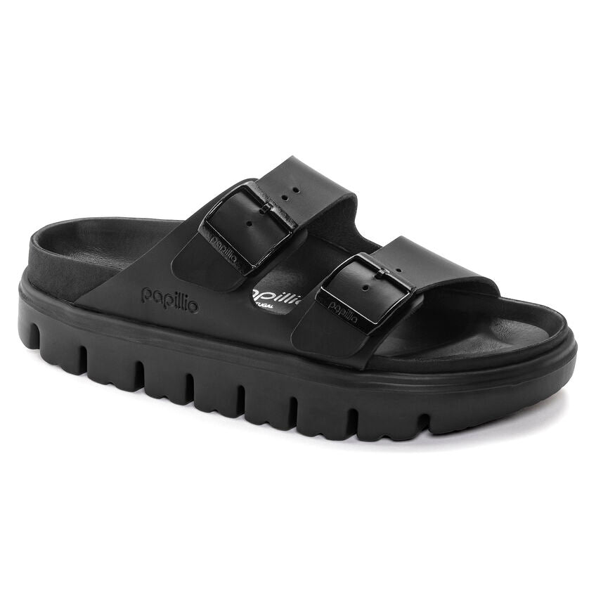 Arizona Chunky Exquisite - Black Leather||Arizona grosse semelle raffinée - Cuir noir