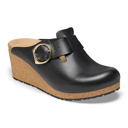 Fanny Ring Buckle - Black Leather||Fanny à boucle ronde - Cuir noir