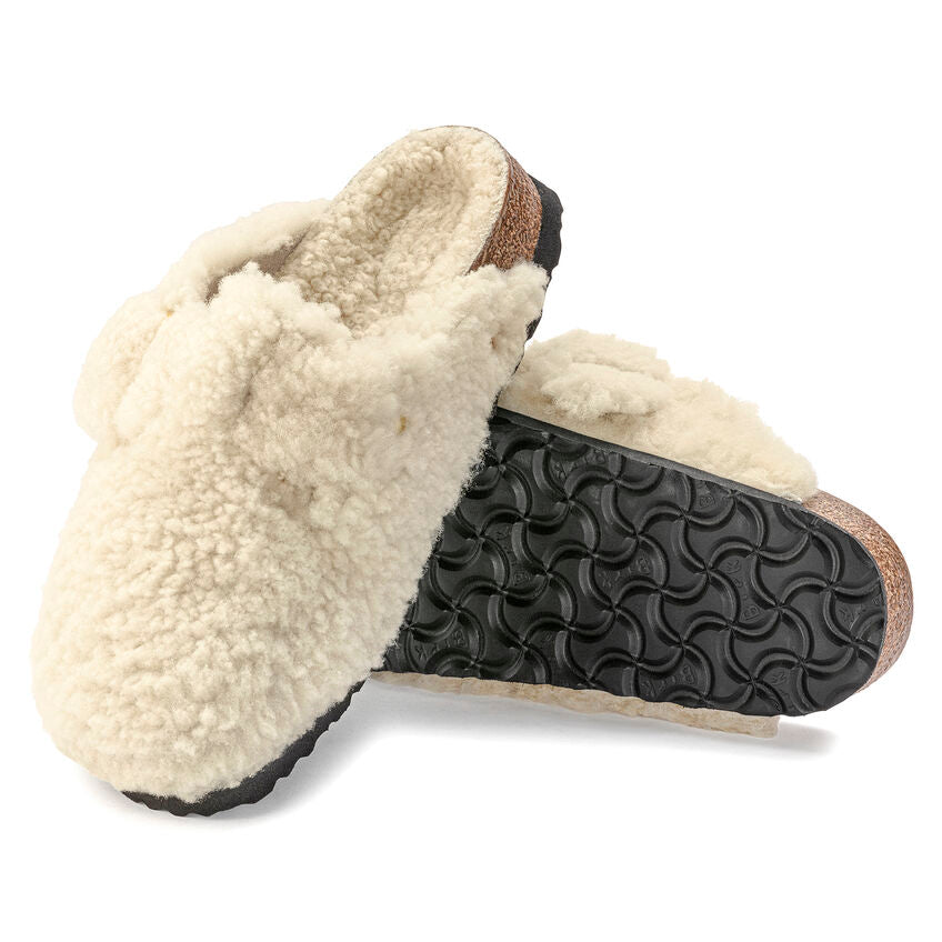 Boston Big Buckle Teddy - Eggshell Shearling||Boston à grosse boucle peluche - Fourrure coquille d'oeuf