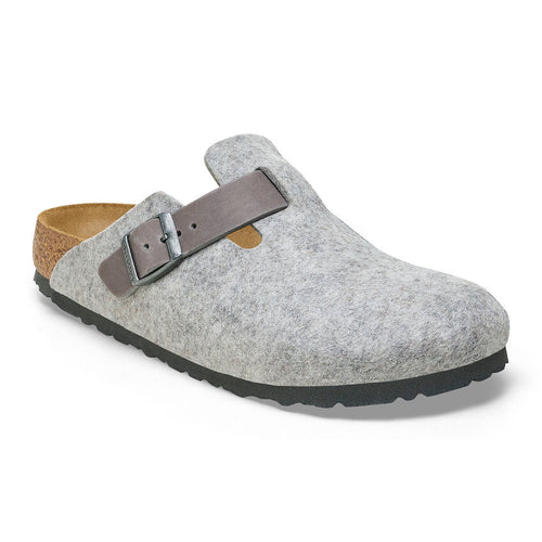 Boston - Light gray felt leather