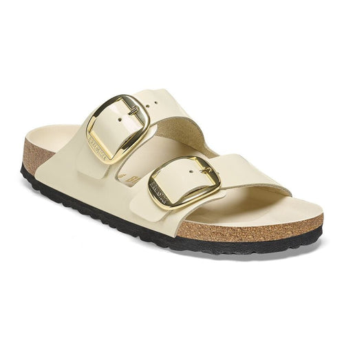 Arizona Big Buckle - Ecru High Shine Leather||Arizona grosses boucles - Cuir très brillant écru