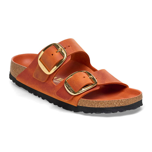 Arizona Big Buckle - Burnt Orange Oiled Leather||Arizona grosses boucles - Cuir huilé orange brûlé