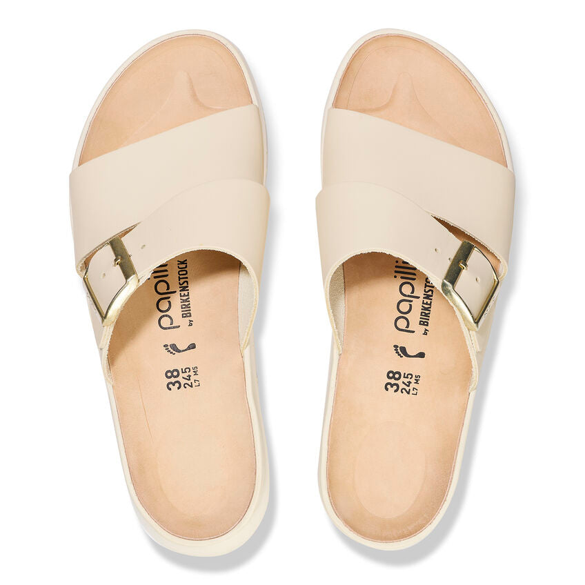 Almina - Ecru Natural Leather||Almina - Cuir naturel écru