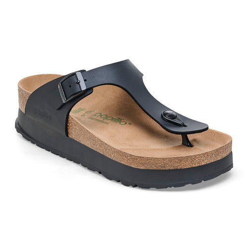 Gizeh Platform Vegan - Black Birko-Flor||Gizeh plateforme végane - Birko-flor noir