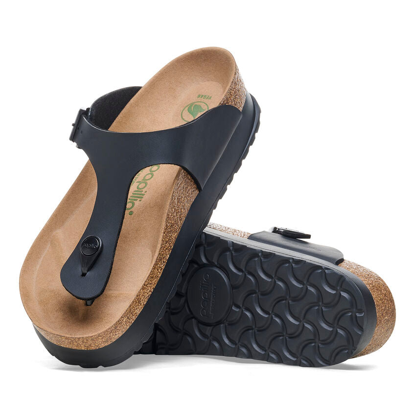 Gizeh Platform Vegan - Black Birko-Flor||Gizeh plateforme végane - Birko-flor noir