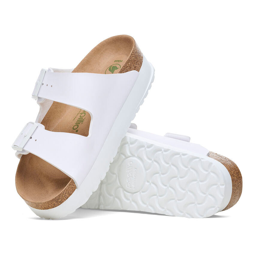 Arizona Platform Vegan - White Birko-Flor||Arizona plateforme végane - Birko-flor blanc