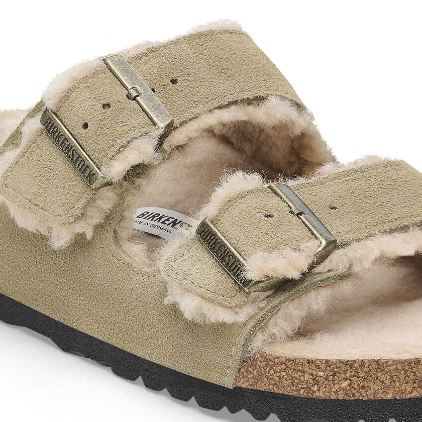 Arizona - Taupe Suede Shearling||Arizona - Suède fourrure taupe