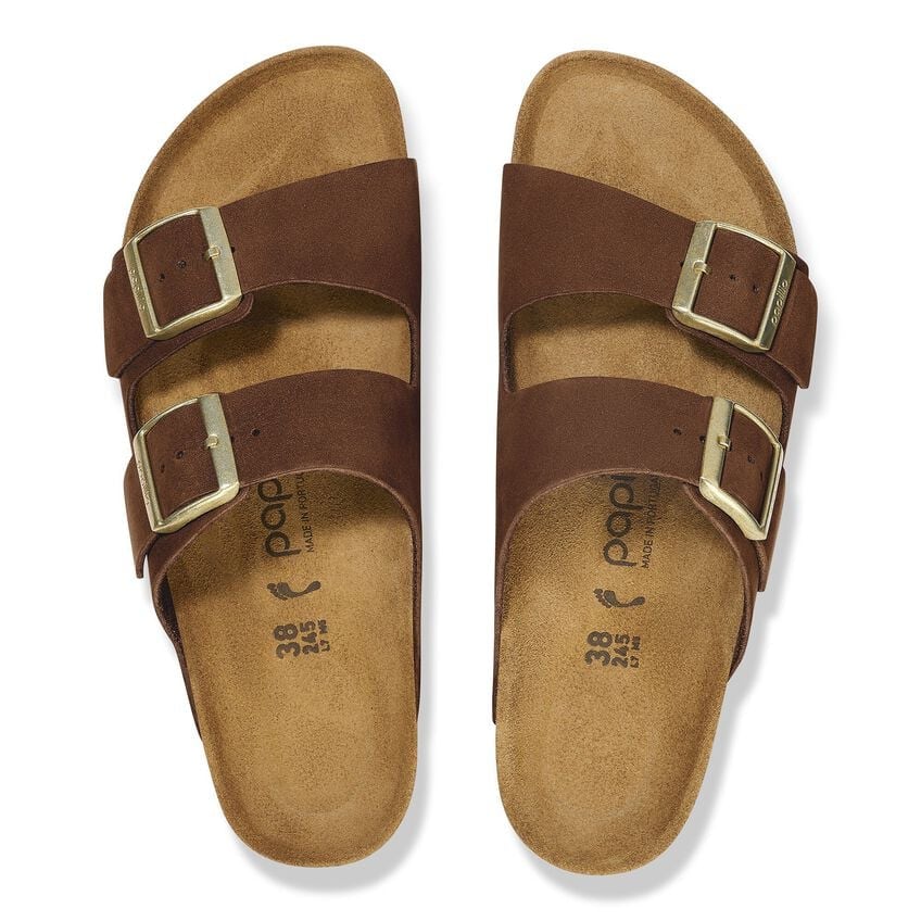 Arizona Platform- Dark Tea Nubuck Leather||Arizona Platform - Cuir nubuck thé noir