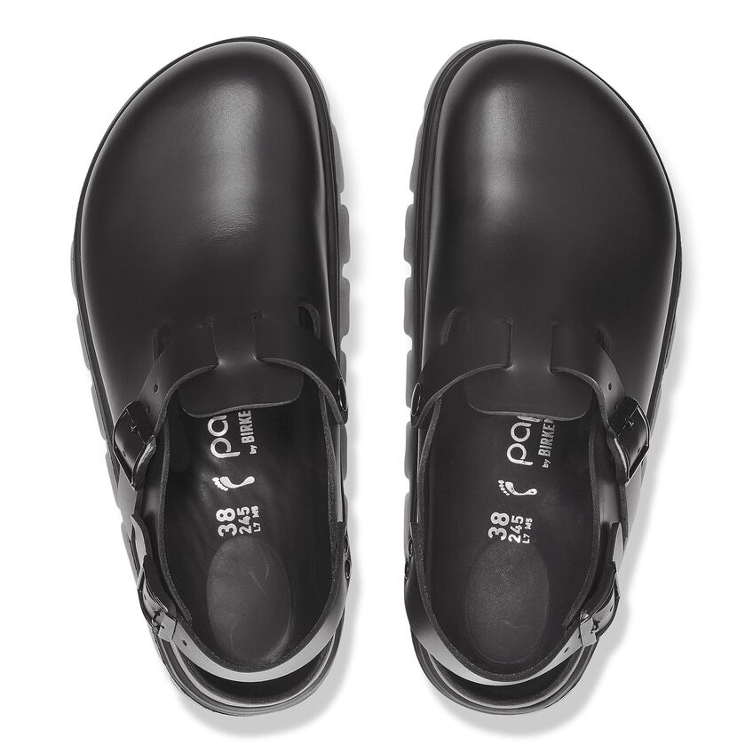 Tokio Chunky Exquisite - Black Leather||Tokio grosse semelle raffinée - Cuir noir