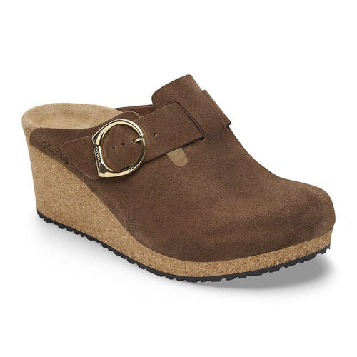 Fanny Ring Buckle - Dark Tea Suede||Fanny à boucle ronde - Suède thé noir