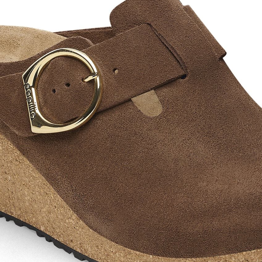 Fanny Ring Buckle - Dark Tea Suede||Fanny à boucle ronde - Suède thé noir