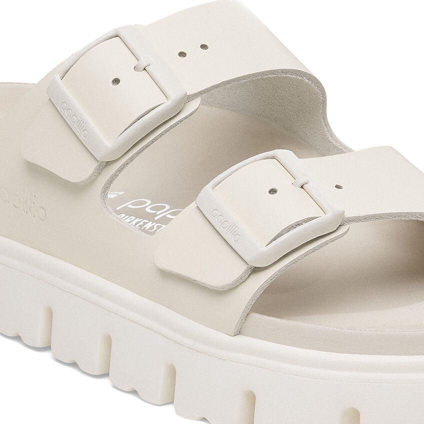 Arizona Chunky Exquisite - Eggshell Leather||Arizona grosse semelle raffinée - Cuir coquille d'oeuf