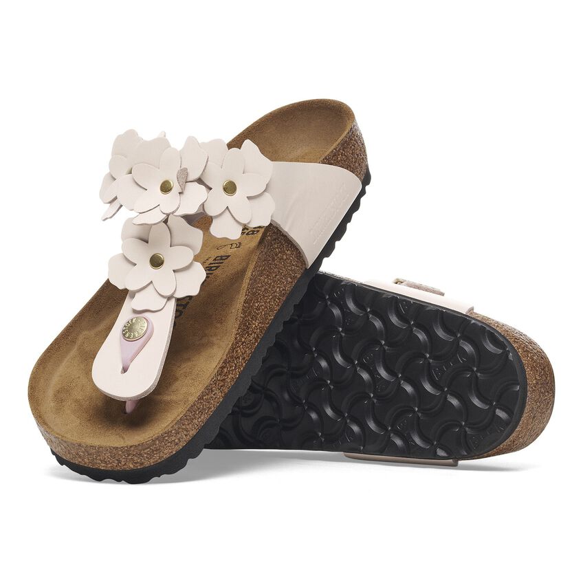 Gizeh Flowers - Light Rose Leather||Gizeh à fleurs - Cuir rose pâle