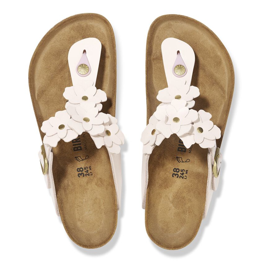 Gizeh Flowers - Light Rose Leather||Gizeh à fleurs - Cuir rose pâle