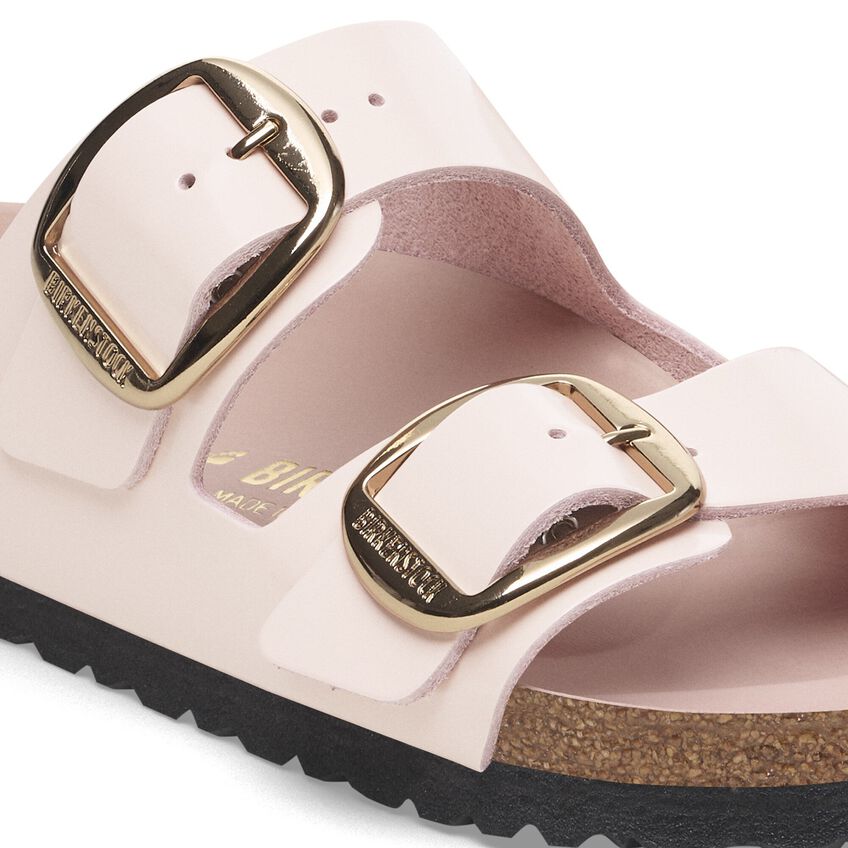 Arizona Big Buckle -  Light Rose High Shine Leather||Arizona grosses boucles - Cuir très brillant rose pâle