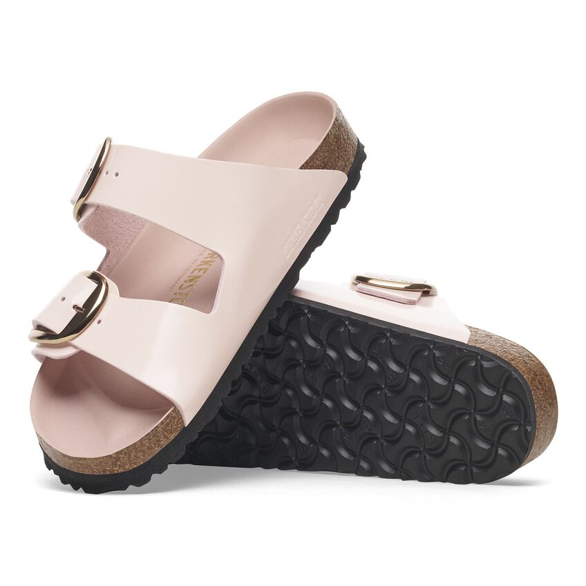 Arizona Big Buckle -  Light Rose High Shine Leather||Arizona grosses boucles - Cuir très brillant rose pâle