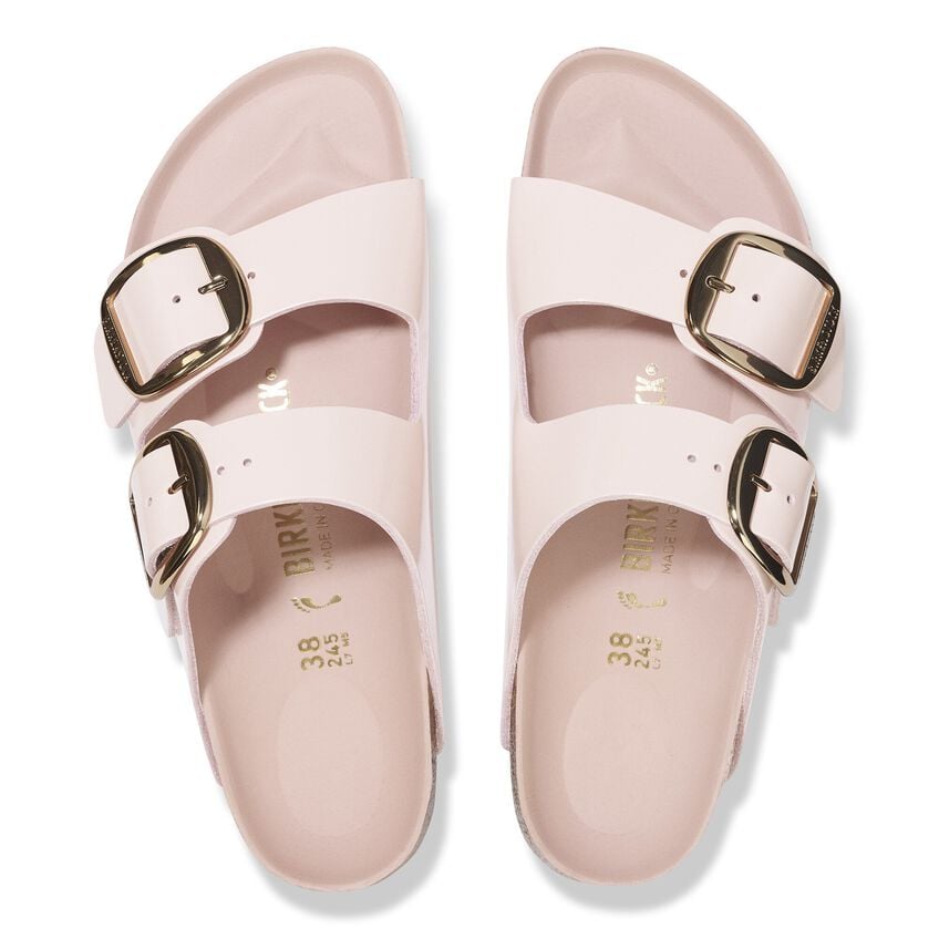 Arizona Big Buckle -  Light Rose High Shine Leather||Arizona grosses boucles - Cuir très brillant rose pâle