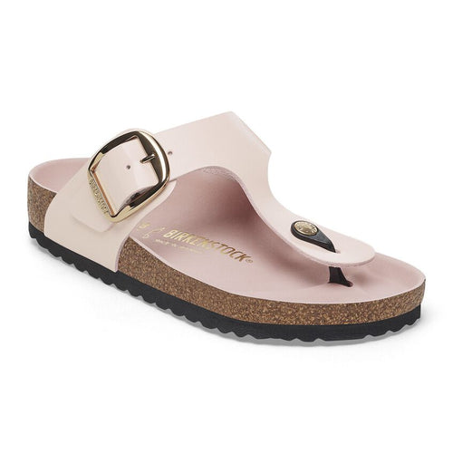 Gizeh Big Buckle - High Shine Light Rose Leather||Gizeh grosses boucles - Cuir très brillant rose pâle