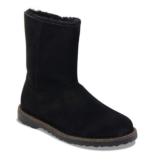 Uppsala Zip - Black Suede Shearling||Uppsala Zip - Suède fourrure noir