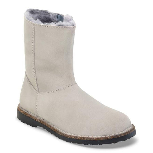Uppsala Zip - Stone Coin Suede Shearling