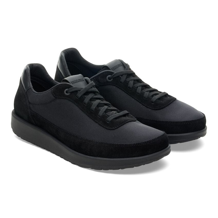 Honnef City - Black Suede/Textile||Honnef City - Suède/textile noir