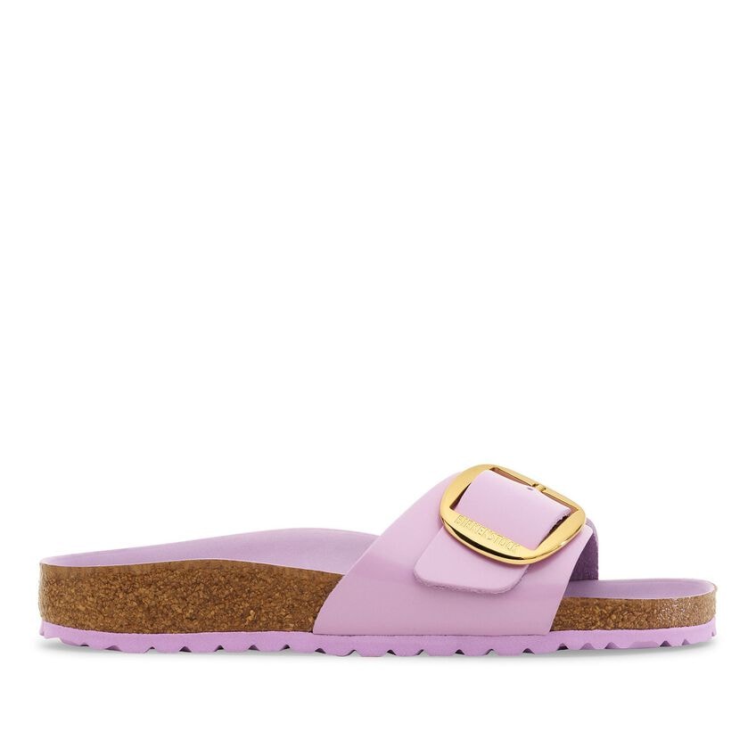 Madrid Big Buckle - High Shine Crocus Leather||Madrid grosses boucles - Cuir crocus très brillant