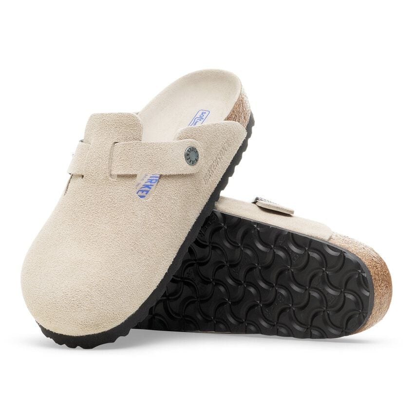 Boston Soft - Oyster Tonal Suede||Boston assise plantaire souple - Suède oyster