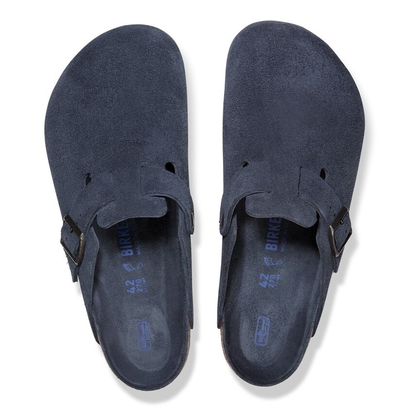 Boston Soft - New Navy Tonal Suede||Boston assise plantaire souple - Suède marine