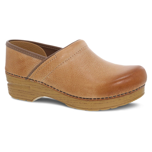 Professional Clog - Honey Distressed Leather