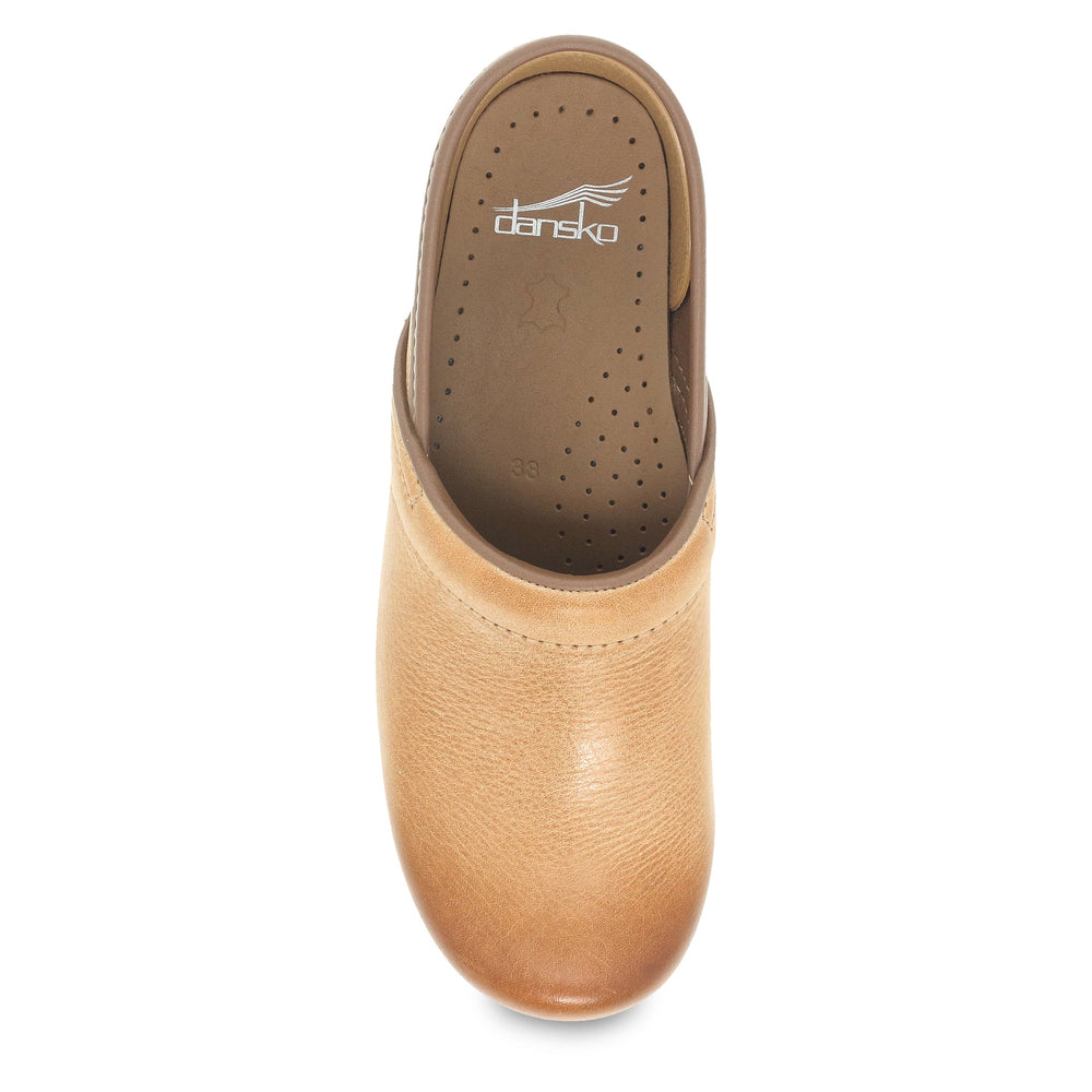 Wide Pro Clog - Honey Distressed Leather