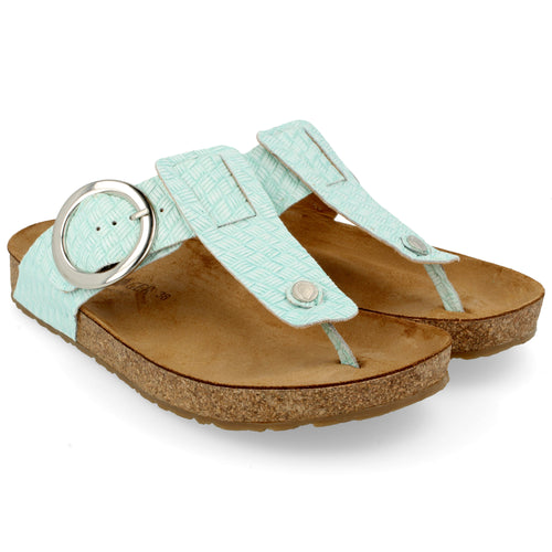 *FINAL SALE* Corinna Round Buckle - Mint Leather||Corinna avec une boucle ronde - Cuir menthe