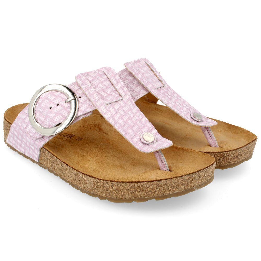 *FINAL SALE* Corinna Round Buckle - Orchid Leather||Corinna avec une boucle ronde - Cuir orchidée