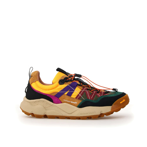 Iwano 2 Uni - Black-Cognac-Yellow Suede/Nylon