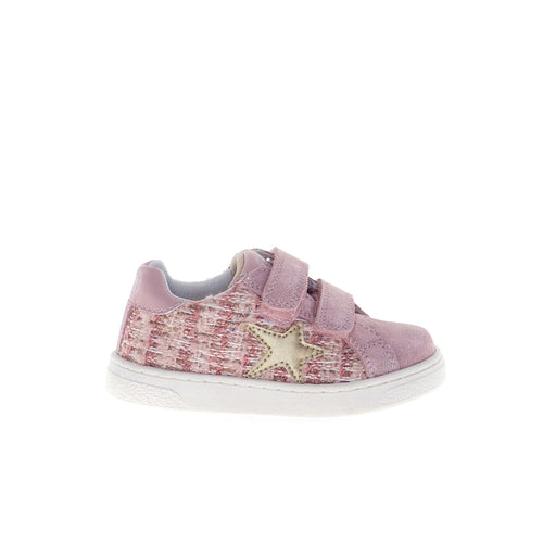 Pinn VL - Pink-Platinum Glitter/Lurex Tweed Suede