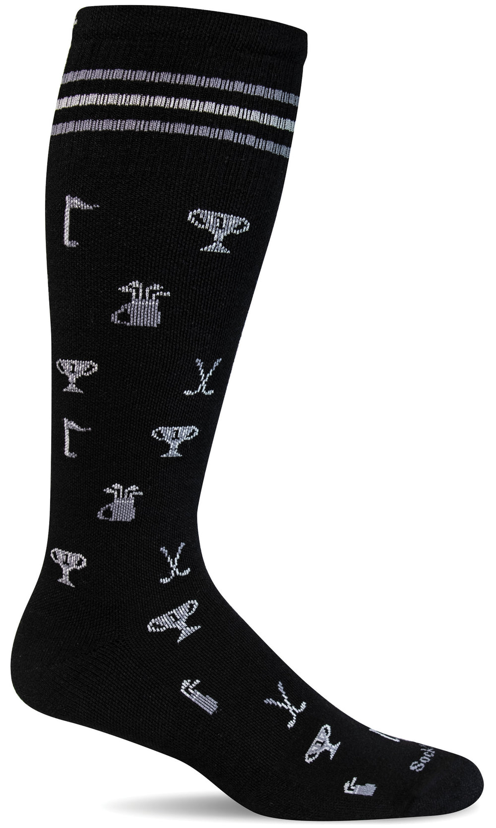 Tournement Men Knee-High - Black Moderate Compression (15-20mmHg)