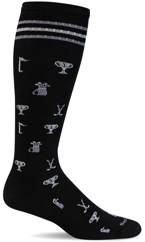 Tournement Men Knee-High - Black Moderate Compression (15-20mmHg)