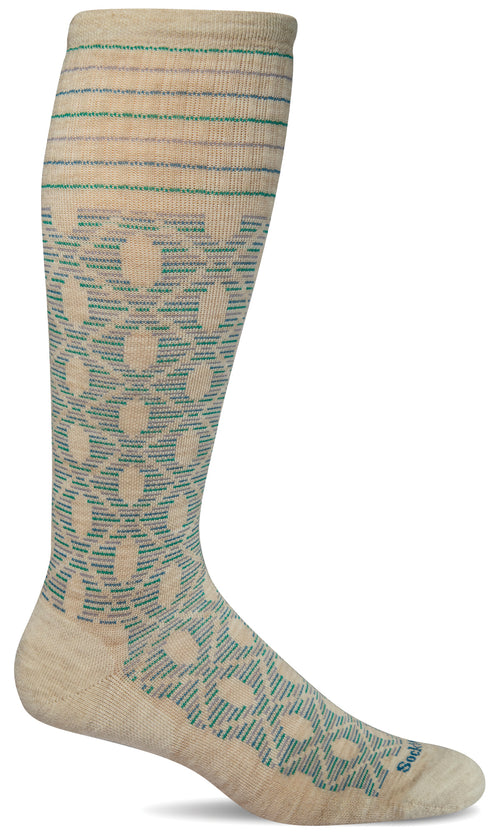 Etched Knee-High Women - Barley Moderate Compression (15-20mmHg)