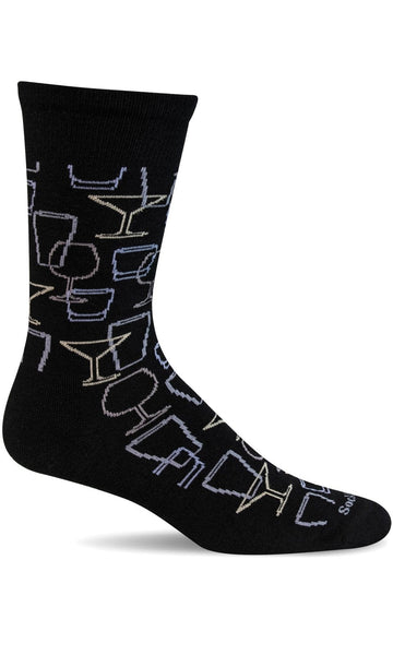 Happy Hour Crew Men - Black Essential Comfort
