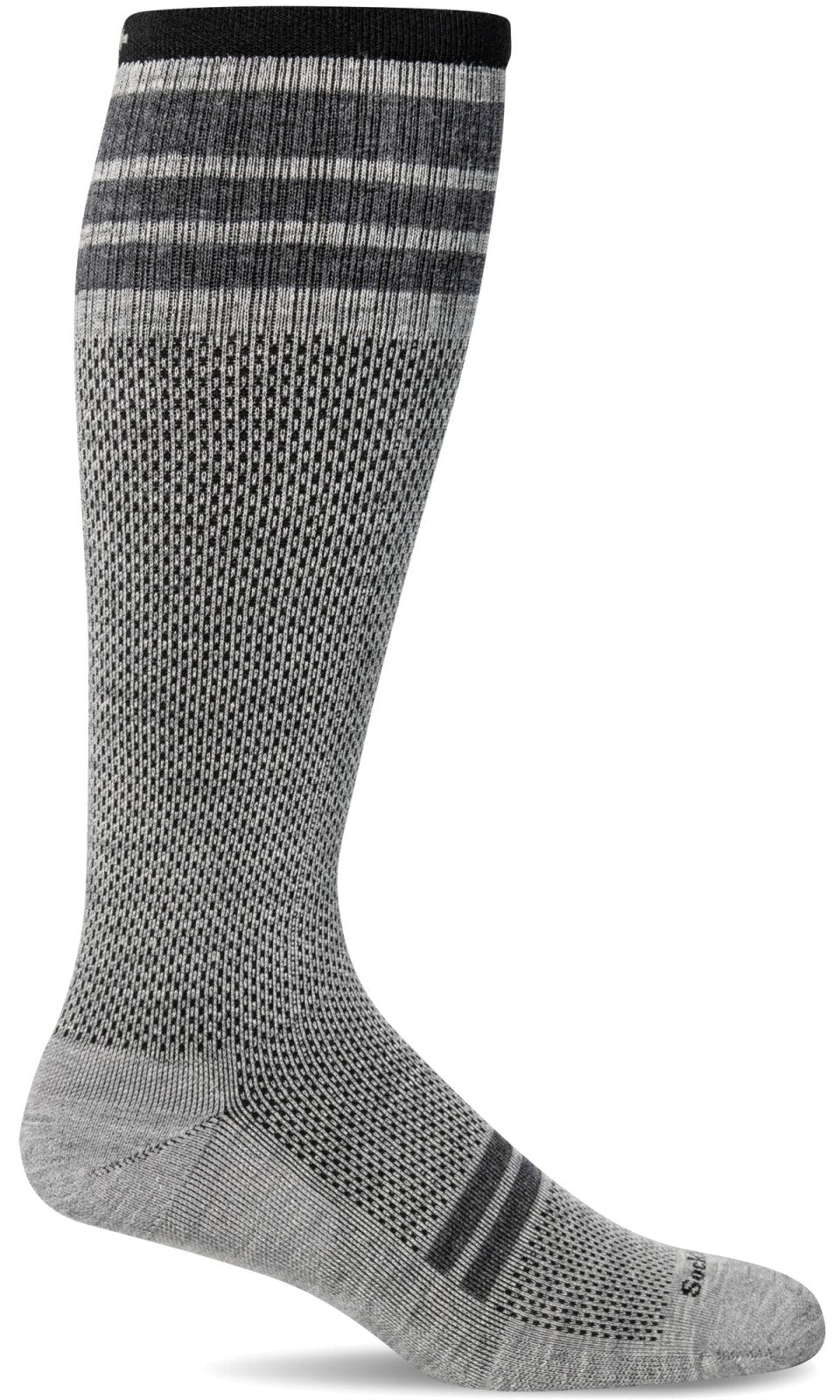 Speedway Men Knee-High - Grey Firm Compression (20-30mmHG)