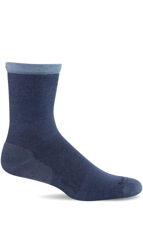 Plantar Cush Basic Crew Women - Denim Plantar Relief