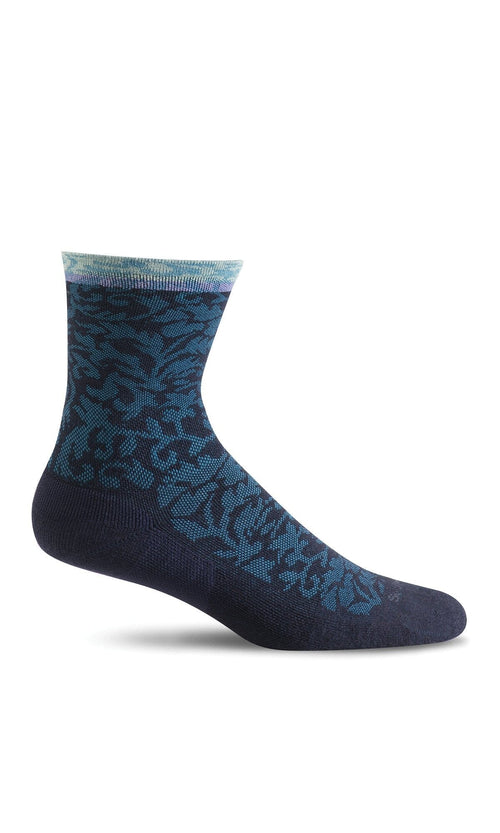 Plantar Cush Crew Women - Navy Plantar Relief