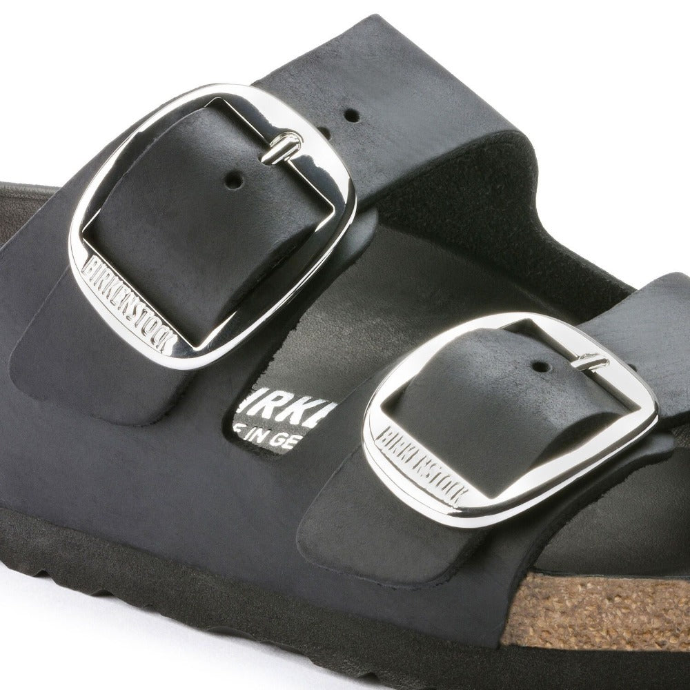 Arizona Big Buckle -  Black Oiled Leather||Arizona grosses boucles - Cuir huilé noir