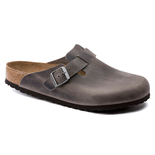 Boston Soft - Iron Oiled Leather||Boston assise plantaire souple - Cuir huilé fonte