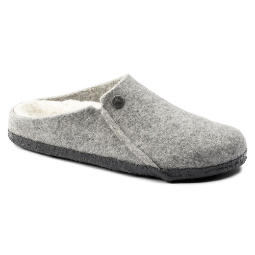 Zermatt Men - Light Grey Wool Felt Shearling||Zermatt pour hommes - Feutre de laine et fourrure gris pâle