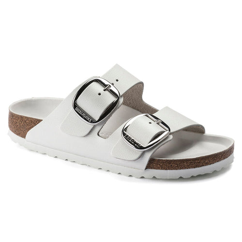 Arizona Big Buckle - White Oiled Leather||Arizona grosses boucles - Cuir huilé blanc