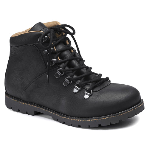Jackson - Black Nubuck Leather