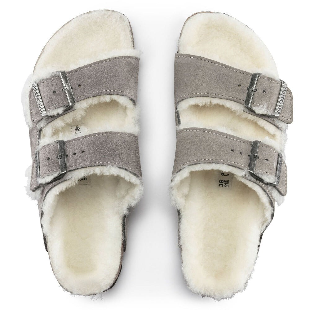 Arizona - Stone Coin Suede Shearling||Arizona - Suède fourrure monnaie de pierre