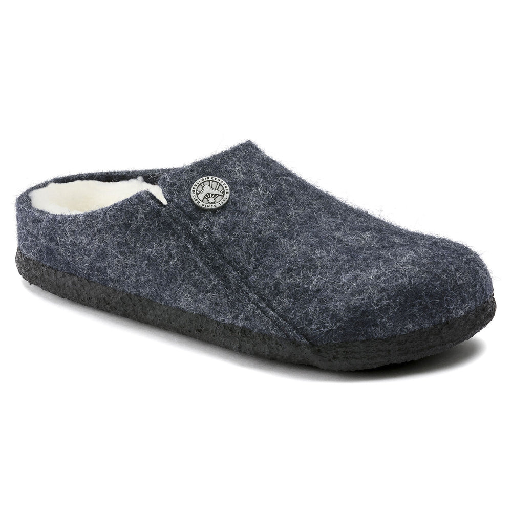 Zermatt Kids - Dark Blue Wool Felt Shearling||Zermatt pour enfants - Feutre de laine et fourrure bleu foncé