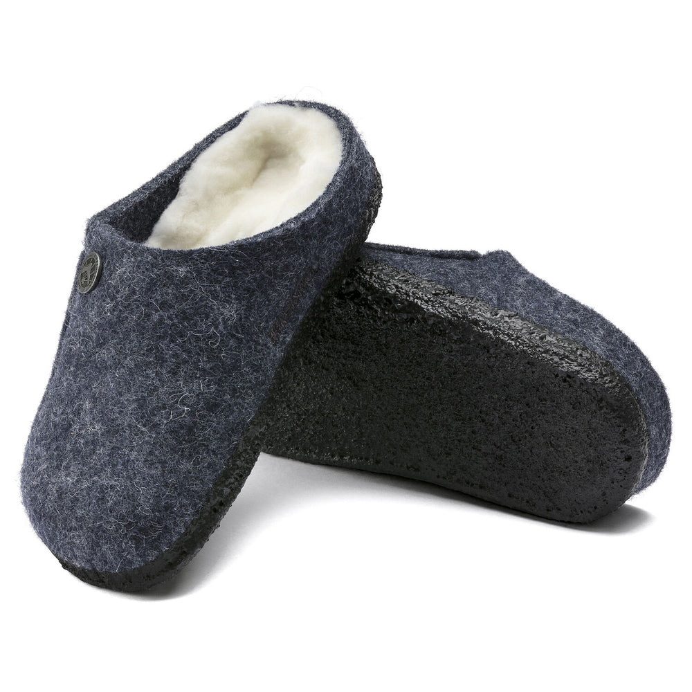 Zermatt Kids - Dark Blue Wool Felt Shearling||Zermatt pour enfants - Feutre de laine et fourrure bleu foncé