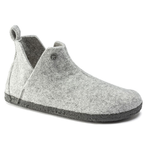 Andermatt - Light Grey Wool Felt Shearling||Andermatt - Feutre de laine et fourrure gris pâle